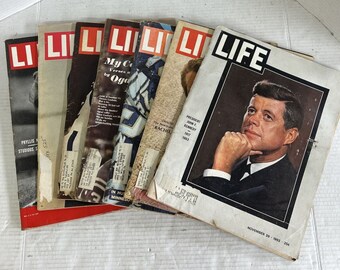 Various Vintage Life Magazine Lot 7 Issue