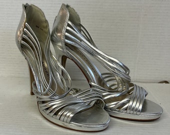 Chinese Laundry Ivie Silver Metallic High Heel 8