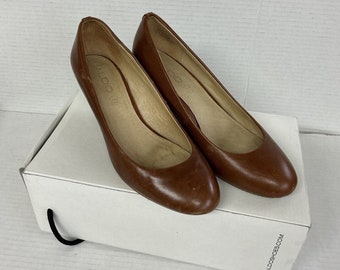 Aldo Mireldee Women’s Leather Wedge Shoes Size 8