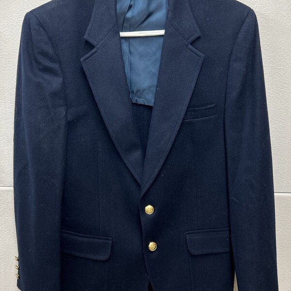 Vintage Gordon Scott Sterns Wool Blazer Sport coat Navy