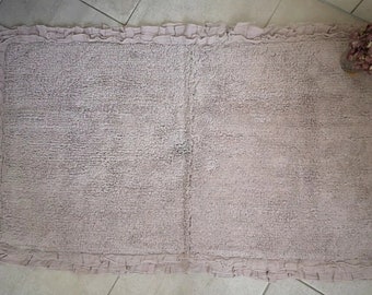 Badematte Vorleger Badvorleger Badteppich  Duschvorleger Shabby Chic 50x90cm