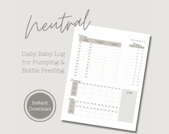 Newborn Feeding & Sleep Tracker: Printable Baby Schedule (PDF Download)