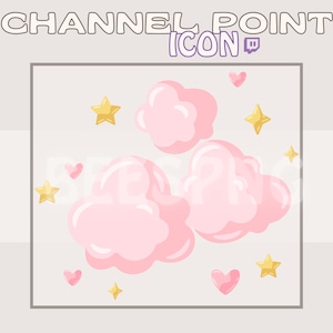 Nubes Lindas ‣ Ícono de Punto de Canal • Ícono de Moneda del Visor / Ícono Kawaii, Íconos de Punto de Canal, Gestos Lindos, Gesto de Nubes, Gesto personalizado, Nubes