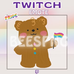 Twitch Emote » &#39;&#39;Pan Pride Bear&#39;&#39; » Emotes for Twitch | Pride Emotes, Pride Month Emotes, Hype Emotes, LGBTQ+ Emotes | Instant Download
