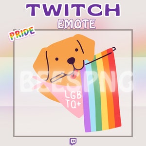 Twitch Emote » &#39;&#39;LGTBQ Puppy&#39;&#39; » Emotes for Twitch | Pride Emotes, Pride Month Emotes, Hype Emotes, LGBTQ+ Emotes | Instant Download