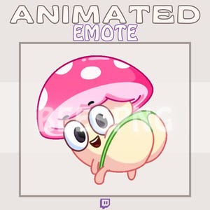 Geanimeerde Twitch-emote » ''Twerkashroom'' » emotes voor Twitch | Paddenstoel-emote, dans-emote, paddo-emote, Twerk-emote, Twitch-emote