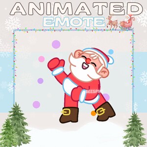 Emote animée pour Twitch » Emotes « Dancey Claus » pour Twitch | Emote de Noël, Emote du père Noël, Emote des fêtes, Emote du Nouvel An, Noël Twitch