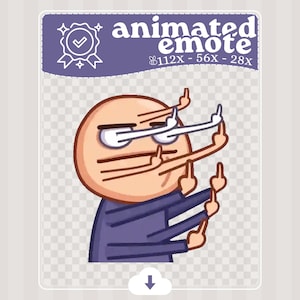 Que te jodan · Emote animado · Twitch · Discord · Recursos para transmisiones