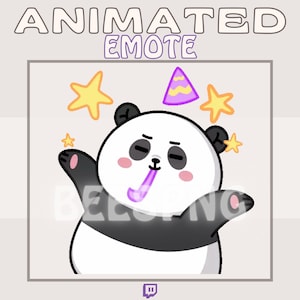 Gesto animado de Twitch » ''Celebrar'' » Gestos para Twitch / Gestos Panda, Gestos divertidos, Gestos de fiesta, Gestos Meme, Gestos Kawaii, Gesto lindo
