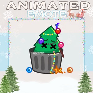 Animated Twitch Emote » &#39;&#39;Trash Tree&#39;&#39; » Emotes for Twitch | Christmas Emotes, Holiday Emotes, New Year Emote, Twitch Christmas, Tree Emotes