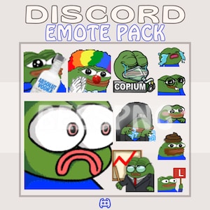 Pepe Emote » 110er Emote » Animiert + Statisch | Discord Emotes, Emote Pack, Pepe Emote Bundle, Frosch Emotes, Günstige Emotes, Emote Set