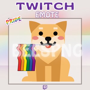 Twitch Emote » &#39;&#39;Doggy Pride Flag&#39;&#39; » Emotes for Twitch | Pride Emotes, Pride Month Emotes, Hype Emotes, LGBTQ+ Emotes | Instant Download