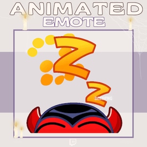 Sie Teufel » Animierter Halloween Emote für Twitch | Teufel Emote, Schläfriges Emote, Süßes Emote, Rotes Emote, Gruseliges Emote, Halloween Teufelin Emote