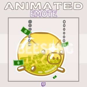 Gesto animado de Twitch » ''Bote de dinero'' » Gestos para Twitch / Gestos de Squid Games, Gesto de donación, Gesto de dinero, Gesto de oro, Gesto de cerdo, HD