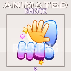 Animiertes Twitch Emote » hi! » Text Emotes | Hallo Emote, Text Emotes, Dumme animierte Text Emotes, Wut Emotes, Lustige Emotes, Reaktion Emotes