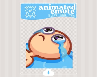 Charco de Lágrimas · Emote animado · Twitch · Discord · Recursos para transmisiones