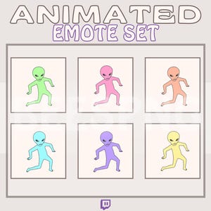 Animated Emote Set » &#39;&#39;Dancing Aliens Party Pack&#39;&#39; » Emotes for Twitch | Alien Emotes, Dancing Emotes, Hype Emotes, Twerk emotes, Emote Set