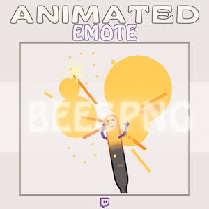 Animated Twitch Emote » &#39;&#39;Sparkler&#39;&#39; » Emotes for Twitch | Hype Emotes, Dancing Emotes, Sparkling Emotes, Happy Emotes | Instant Download