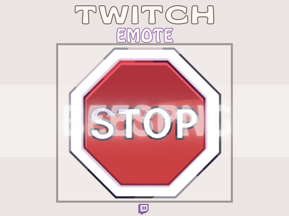 Twitch Emote » "stop!'' » Emotes for Twitch | Stop Emotes, Hype Emotes ...