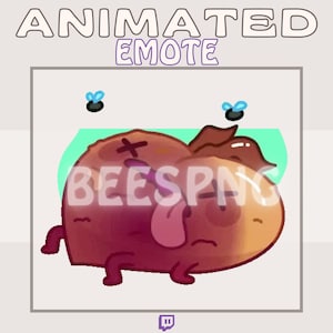 Geanimeerde Twitch-emote » " Dead Peach '' » emotes voor Twitch | Grappige emotes, perzik-emotes, reactie-emotes, meme-emotes, rotte emotes