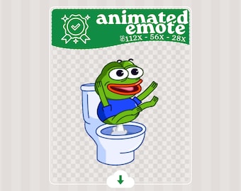 Pepe tirando pedos · Emote animado · Twitch · Discord · Recursos para transmisiones