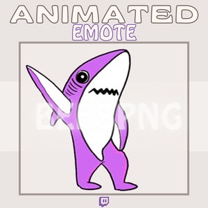 Animiertes Twitch Emote » „Tanzender Hai“ » Emotes für Twitch | Hai Emotes, Tanzen Emotes, Hype Emotes, Lustige Emotes | Sofort Download