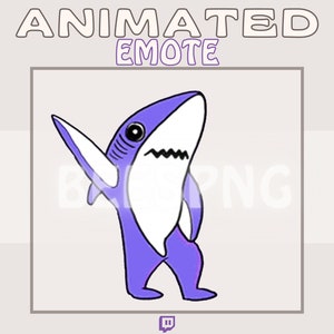 Animated Twitch Emote » "Dancing Shark'' » Emotes for Twitch | Shark Emotes, Dancing Emotes, Hype Emotes, Funny Emotes | Instant Download