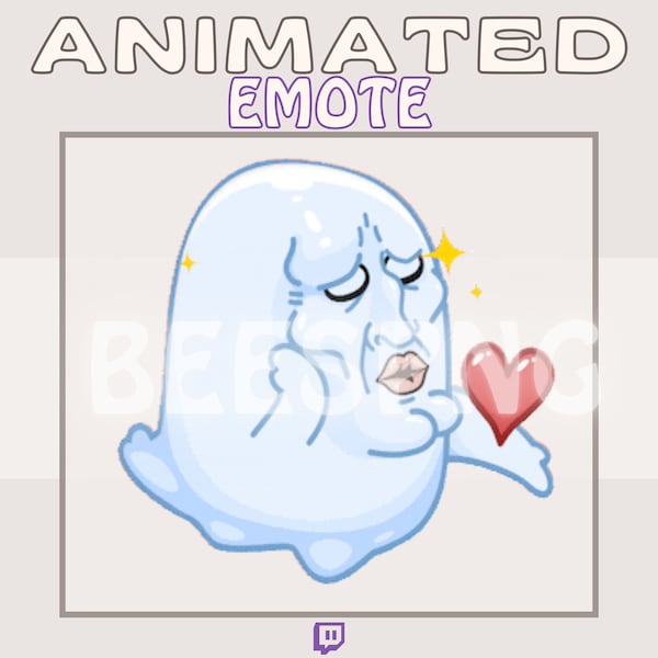 Animated Twitch Emote » ''Fancy Ghost'' » Emotes for Twitch | Cute Emotes, Dancing Emotes, Hype Emotes, Custom Emotes | Instant Download