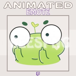 Geanimeerde Twitch-emote » ''Kawaii Frog F.U'' » emotes voor Twitch | Dansemotes, grappige emotes, hardloop-emotes, meme-emotes, kikker-emotes