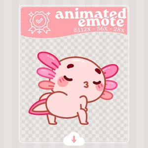 Twerking Axolotl · Animated Emote · Twitch · Discord · Stream Assets