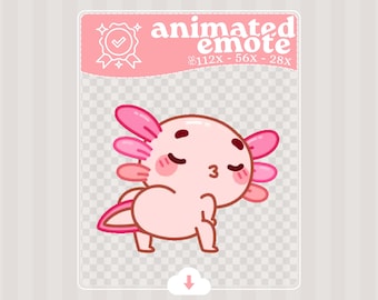 Twerking Axolotl · Animated Emote · Twitch · Discord · Stream Assets