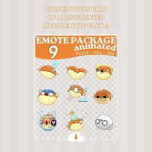 Pecera con pez globo · Emote animado · Twitch · Discord · Recursos para transmisiones imagen 2