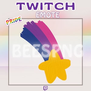 Twitch Emote » &#39;&#39;Bisexual Pride Star&#39;&#39; » Emotes for Twitch | Pride Emotes, Pride Month Emotes, Hype Emotes, LGBTQ+ Emotes | Instant Download