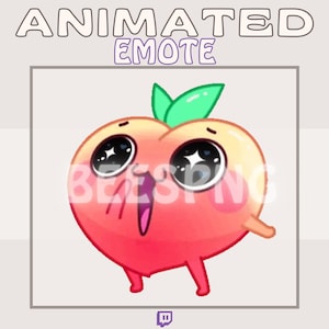 Animiertes Twitch Emote » » Aufgeregt Pfirsich '' » Emotes für Twitch | Lustige Emotes, Pfirsich Emotes, Liebenswerte Emotes, Meme Emotes, Reaktion Emotes