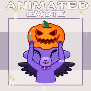 Animated Emote » &#39;&#39;Halloween Spirit&#39; » Emote for Twitch, Kick, Discord & More | Emote Packs | Halloween Emotes, Baphomet Emote, Cute Emote