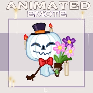 Animated Twitch Emote » Spooky Gesture » Halloween Emotes | Pumpkin Emote, Ghost Emote, Spooky Emotes, Halloween Emote, Costume Emote