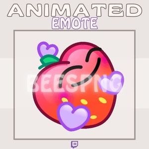 Geanimeerde Twitch-emote » '' Lover'' » emotes voor Twitch | Grappige emotes, aardbei-emotes, liefde-emotes, meme-emotes, hart-emotes