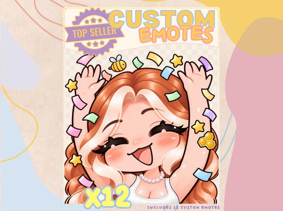 12 Custom Emotes · Twitch & Discord