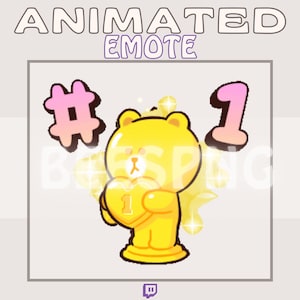 Animated Twitch Emote » &#39;&#39;#1 Teddy&#39;&#39; » Emotes for Twitch | Cute Emotes, Dancing Emotes, Hype Emotes, Custom Emotes | Instant Download