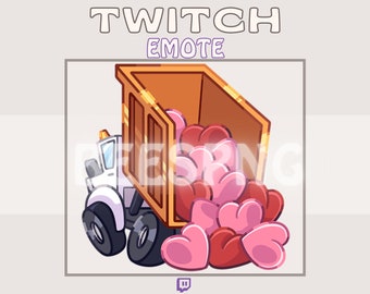 Twitch Emote » &quot;Love Dumptruck&#39;&#39; » Emotes for Twitch | Love Emotes, Hype Emotes, Meme Emotes, Truck Emotes, Love Emotes, Dumptruck Emote