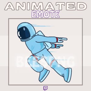 Emote animado de Twitch » "Astro Run" » Emotes para Twitch / Emote de astronauta, Emote de correr, Emotes de entusiasmo, Emotes de anime, Emotes de memes, Emotes divertidos