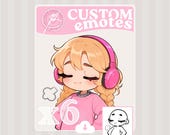 6 Custom Emotes · Twitch & Discord