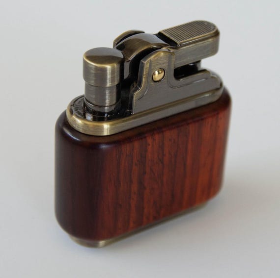 Classic Retro Vintage Style Lighter Single Click - Uses Liquid Lighter Fluid and Common Parts - Fuel Efficient - O Ring