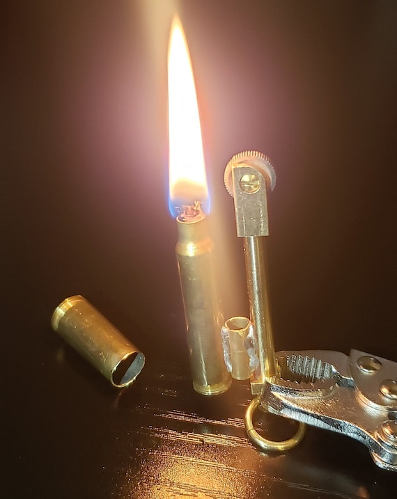 WW1 Style Trench Lighter - Made from fired brass shells - Fuel efficient