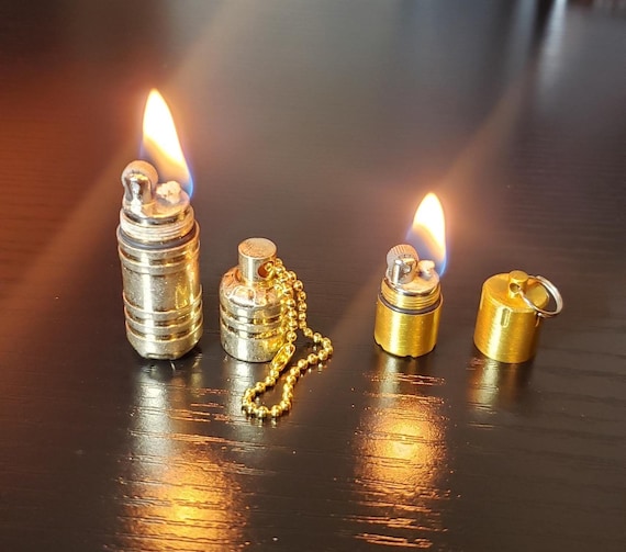 WW2 German Style Lighter - Holds Fuel Permanently - Uses Liquid Lighter Fluid and Common Parts