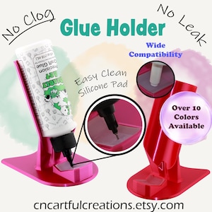 No Clog Creativity Glue Dock - Featuring our Anti-Leak Silicone Pad - Glue Holder