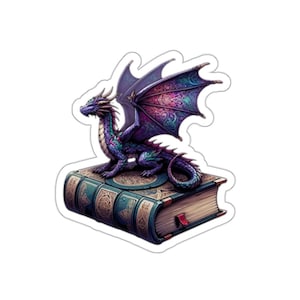 Fantasy Era Stickers Wyvern, Fantasy Book Reader, Magical Books, Book Lover, Magical Stickers