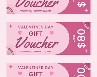 Customizable Valentines Gift Voucher Printable