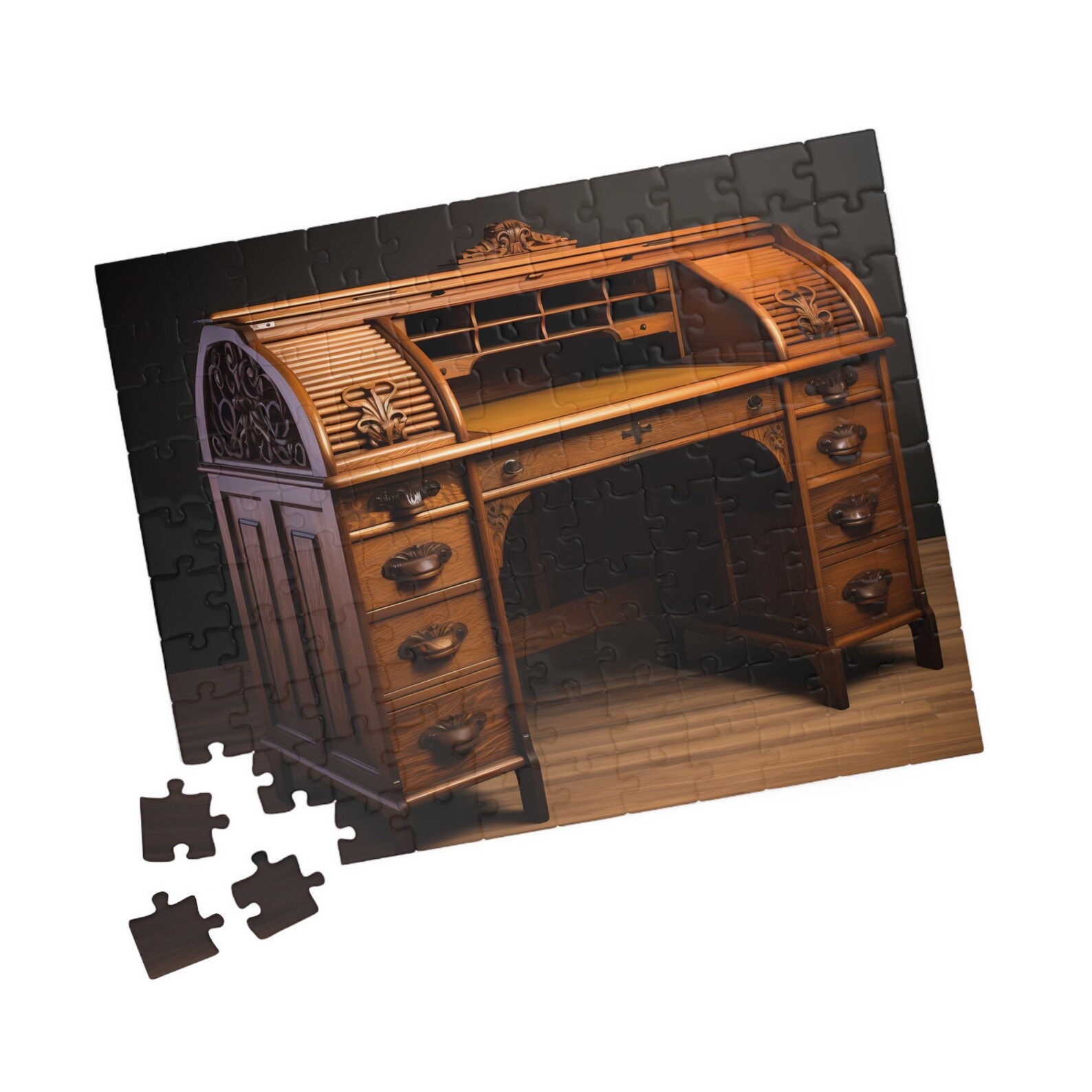 Workdesk Puzzles Rolltop Desk Puzzle - Etsy