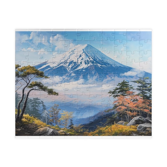 富士山 パズル 鯉と富士山のパズルアート 日本画 アート 額入り 公式通販
